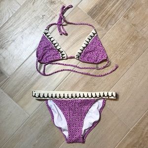 Victoria’s Secret pink paisley printed bikini